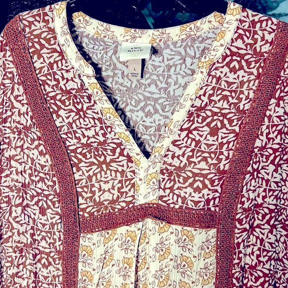 Knox Rose Boho Dress Tunic Top - Picture 4 of 10